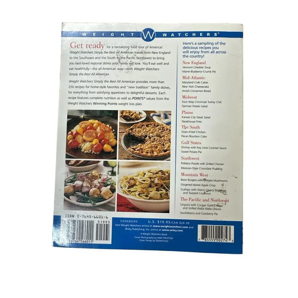 Cookbook Weight Watchers Simply the Best All American cookbook. It features